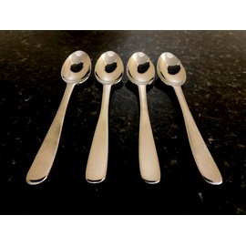 Lenox STRATTON Stainless 18/10 Silverware Flatware Set Of 4 Oval Soup Spoons