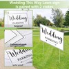 3 Pcs Double Sided Wedding Directional Signs 14.37 x 11.22
