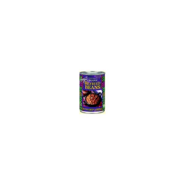 Amy's Organic Refried Beans With Green Chilis 398 mL