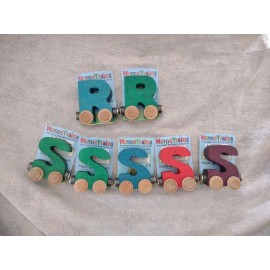 NAMETRAINS Hand Made Name Trains Toys Magnetic Wooden R S Made In USA