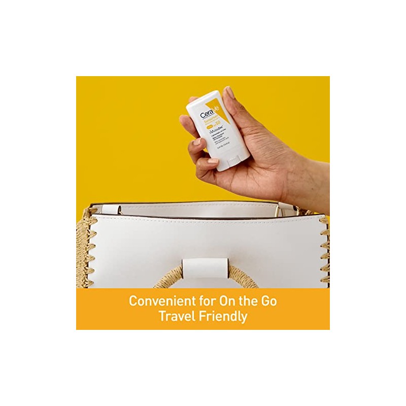 CeraVe - Protector solar en barra SPF 50, 0.47 oz