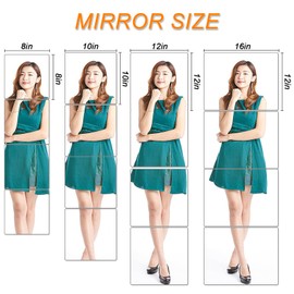 Yontlyandd 4 Pack Acrylic Mirror Tiles, 8”x8”Unbreakable Wall Mirror Full Length, Stick on Small Mirrors for Wall Decor, Home Gym Mirrors Plastic Mirror for Bedroom (4, 8" x 8")