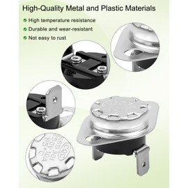 RV Furnace Limit Switch Fit for Atwood Dometic Hydro Flame RV Furnace, 190℉ High Temperature Control Switch Replace 31091