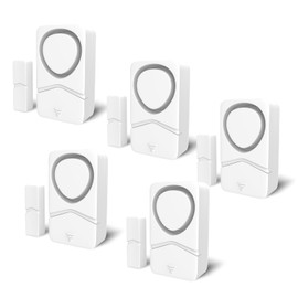 GREENCYCLE Window Sensors for Security, Door Alarms When Opened, Window and Door Alarms for Home, Easy Installation, Ideal for Home, Garage, Apartment, Dorm Rooms, Office and More, 5Pcs