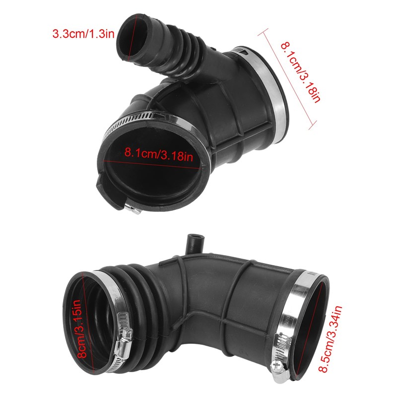 FanPaYY 2 x Intake Hose Air Hose Bellows Rubber Hose