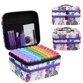 ZORETCO Diamond Painting Storage Box, 240 Slots Bead Storage Containers with Tools Kit for Diamond Art Accessories Beads Organizer Craft Jewelry