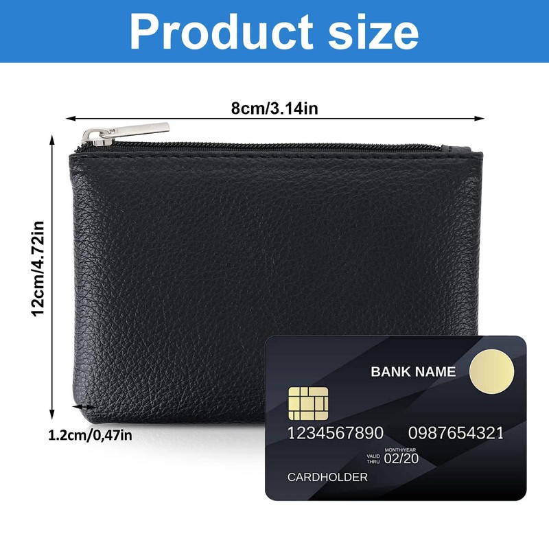 Women's Small Wallet, Small Purse for Women, black, Stylish and