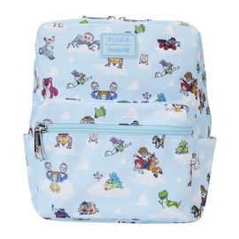 Loungefly Backpacks Toy Story Movie Collab All Over Print Nylon Mini Backpack Blue