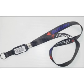 SPEEDSTYLE KEY CHAIN SUZUKI HAYABUSA BLACK GRAPHIC  14" KEY LANYARD  KEY HOLDER MOTORCYCLE