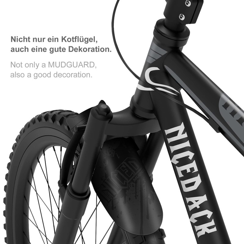 NICEDACK Mud Guard, 2Pcs MTB Bicycle Mudguards for 26" 650B
