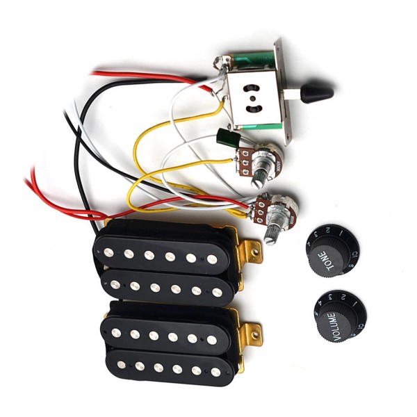 Unbranded 1Set 3-Way Switch Wiring Harness Guitar Humbucker Pickups For