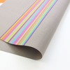 6pcs Placemats PVC Non Slip Washable Heat Resistant Rainbow Stripe