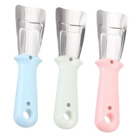 Kisangel 6pcs Stainless Steel Deicing Shovel Ice Scrapers for Refrigerators Efficient Ice Removal Versatile Kitchen Tool for Households Safe Easy to Use