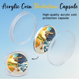 CHURYUML Hope or Storm Sobriety Coin | AA Sobriety Chip | AA Achievement Medallions Recovery Affirmation Token Sobriety Gifts for Anniversary Month & Year for Men & Women in Recovery