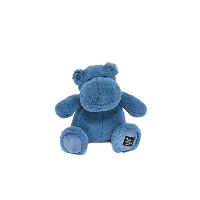 Carletto Histoire d'Ours HO3109 Peluche Hippopotame Hippo Hippo Blue 25