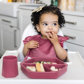 Tiny Twinkle Tiny Twinkle Mess-Proof Baby Bib - Waterproof Bib for Baby Girl - Machine Washable - Adjustable Closure - PFAS, PVC, BPA, Phthalate Free - Baby Food Bibs (3 Pack, Boho, Unicorn)