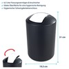Cosmetic Bin with Swing Lid, Bathroom Bin, Shatterproof in Various
