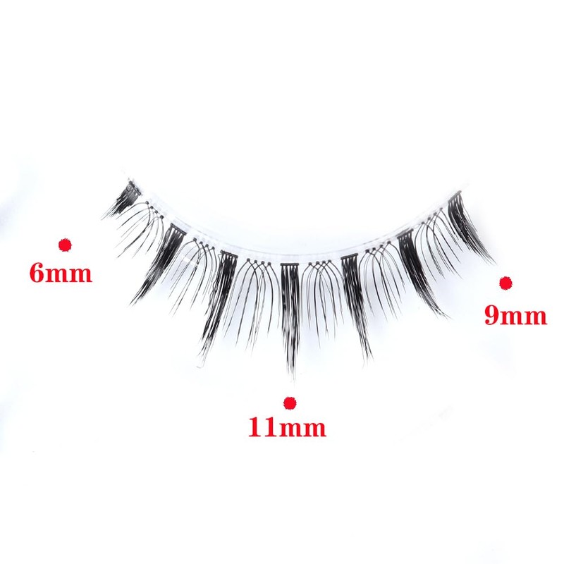 False Eyelashes, Cosplay Makeup, Outer Corner, Short, Upper Eyelashes, Lower