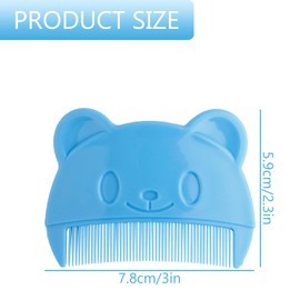 Thyonta 2 PCS Baby Hair Comb - Baby Hair Brush Baby Cradle Cap Comb for Newborns & Toddlers, Perfect Baby Registry Gift