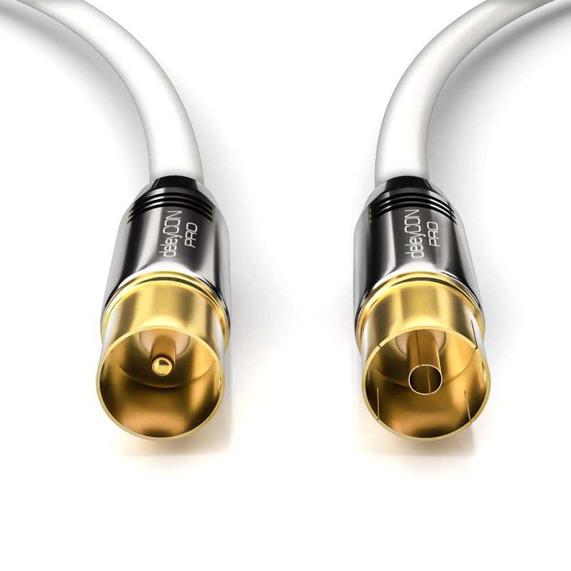 deleyCon TV Cable Straight/Straight - Gold Plated