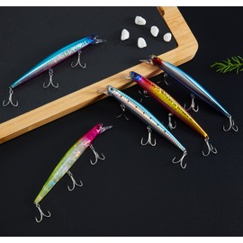 [KOKO Lure] Chivas Lure, Minnow, 140S, 0.8 oz (23 g), Sinking Minnow, Chivas, Tungsten Center of Gravity, Movable, KOKO Blow 140S, Minnow, Blue Flounder (#4 Power Flash)