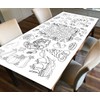 Thanksgiving Coloring Banner, Coloring Paper Tablecloth, Thanksgiving Activity - 30