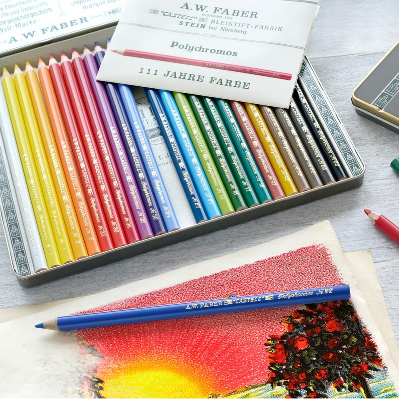 FABER-CASTELL Limited Edition 111th Anniversary - Tin of 24 Polychromos