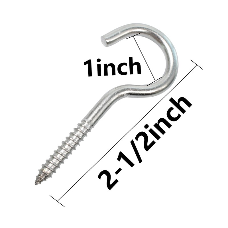 Septe 304 Stainless Steel Screw in Hooks Eye Hook Screw,Open