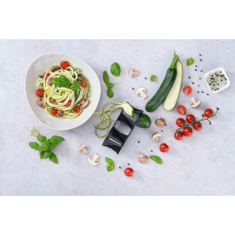 FACKELMANN 44116 Spiral Cutter Plastic/Stainless Steel Black