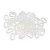 50PCS Acrylic Linking Rings Transparent DIY Assemblable Transparent Color Plating