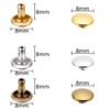 Double Cap Rivets - 100 Pieces 8 x 8 mm