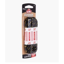 Kiwi Outdoor Round Laces Black/Yellow Dash 72" 3 Pack