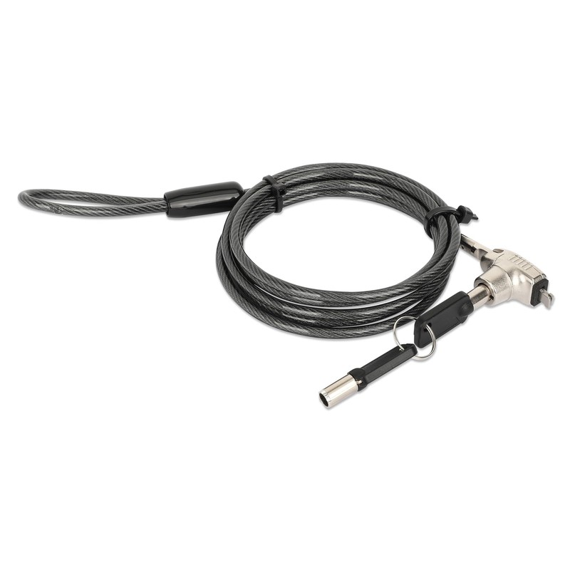 Manhattan 440509 Candado de Seguridad Nano para Laptop, Cable de