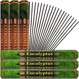 Citronella & Eucalyptus Incense Sticks & Holder Bundle Variety Pack from Hem Trumiri Insense Insence