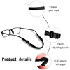 JEYORZY Pack of 5 Glasses Holders, Adjustable Glasses Straps, Non-Slip