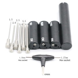 Aswalling 1.5mm-4.0mm Coil Jig Kits Single Wire Clapton Wire Winding with 6 Different Diameters Tightly Wrapped Coil Rebuild