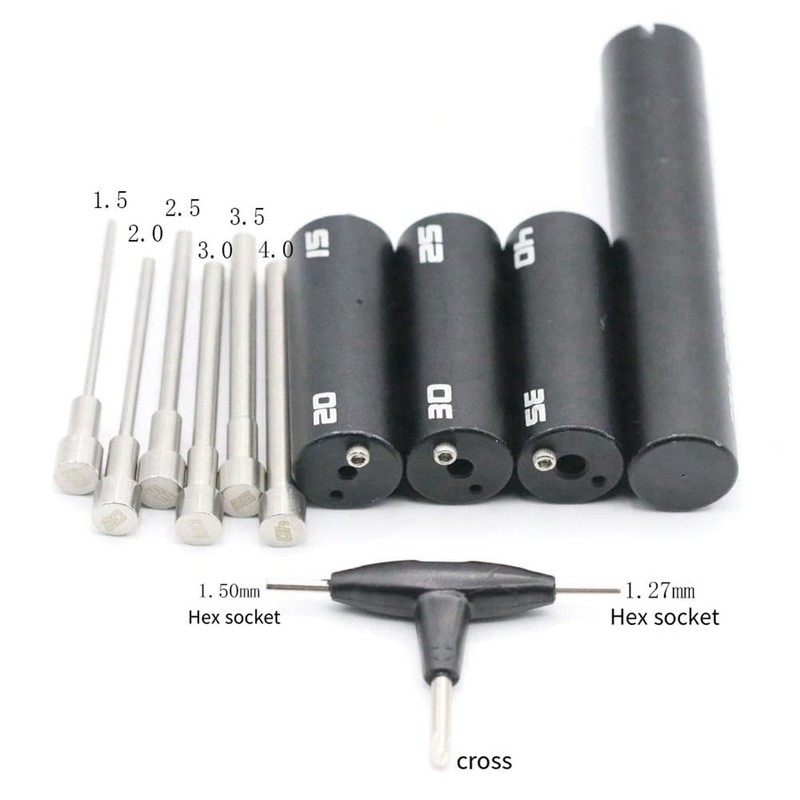 Aswalling 1.5mm-4.0mm Coil Jig Kits Single Wire Clapton Wire Winding