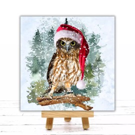 Sign Me Up By Diana Christmas Owl Sign or Door Hanger