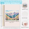 OSLYSOF Gorgeous Mountain Wildflower Christian Spiral Notebook, Psalm 139:14 Bible