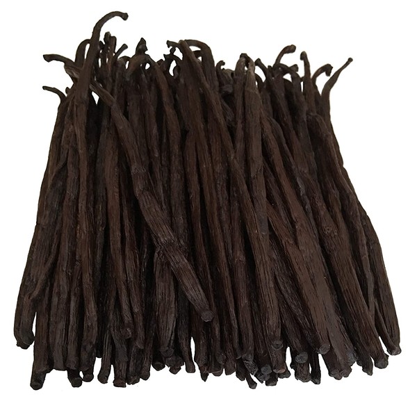 Madagascar Vanilla Beans Grade A for Extract, Cooking and Baking (12ea) by FITNCLEAN VANILLA| 5.5"-7" Bourbon Fresh Natural Raw Gourmet NON-GMO Whole Pods.