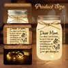 Shqiueos Mom Gifts Mason Jar Night Light, Birthday Gifts for
