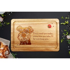 Miniature Schnauzer Wooden Chopping Board 30 x 20 cm