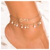 Inilbran Boho Infinity Ankle Bracelets Lucky 8 Anklets Bracelet Layered