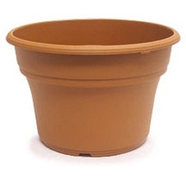 3 New 8 Inch Round Plastic Decorative Fancy Planter, Great Pot for Home Or Patio Garden, Color Terra Cotta