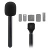 2 Pieces Interview Microphone Handheld Adapter Handheld Microphone Mount for