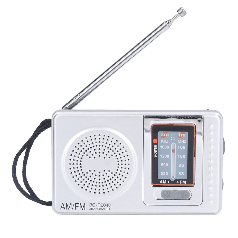 AM FM Radio Battery Power Supply Waterproof Plastic Material Portable