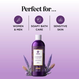 Premium Lavender Bubble Bath for Women - Moisturizing Foaming Bath Bubbles for Adults with Chamomile Clary Sage & Lavender Aromatherapy Oils for Relaxing Self Care - Paraben & Sulfate Free (8 Fl Oz)