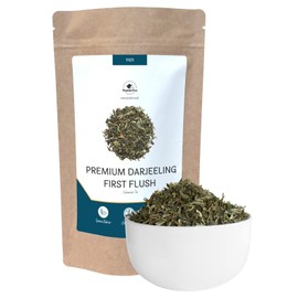 Premium Darjeeling First Flush Black Tea, Premium Quality, Darjeeling Tea, Floral, Long-Lasting, Full-bodied, Light and Supple, WonderTea Premium Darjeeling First Flush Black Tea