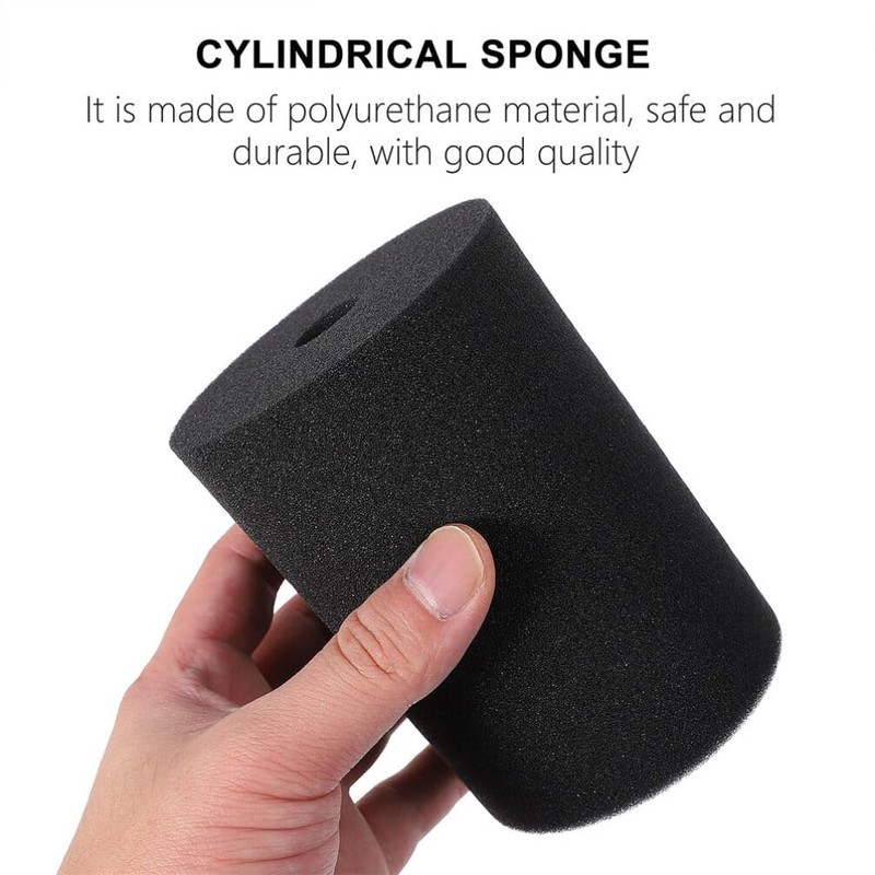 TEHAUX Rotary Tumbler Inserts Cup Turner Foam Sponges Black Sponge