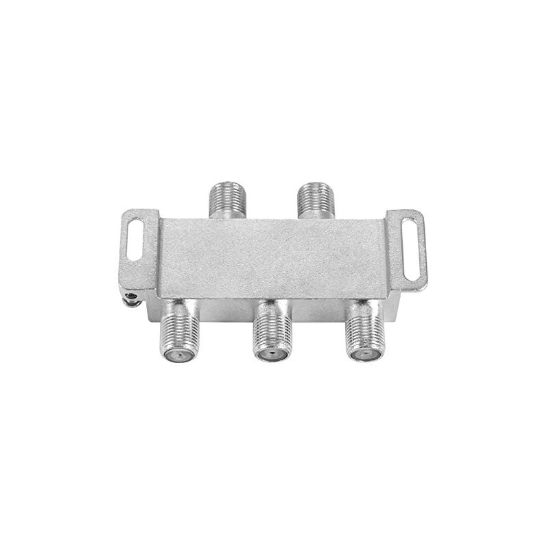 Poppstar Satellite Splitter Switch 4-Way (Analogue/Digital/BK/Unicable/HD/4K Suitable) for TV, Satellite,